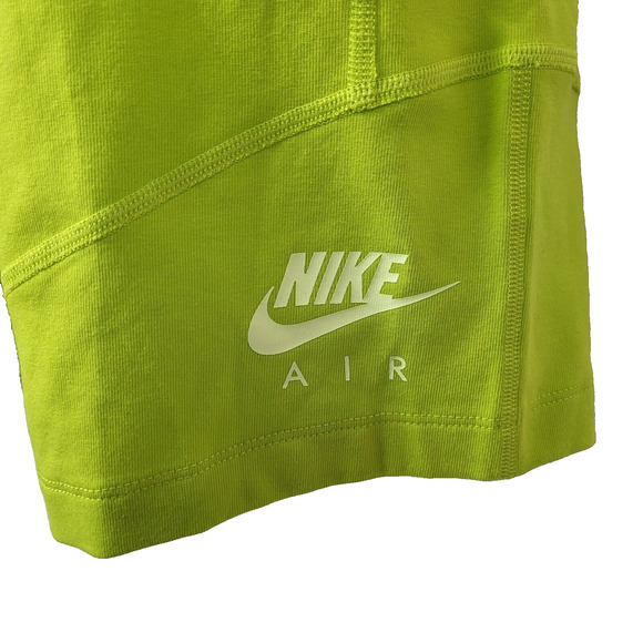 Nike Air Tight Fit High Rise Short Athletic Woman's Shorts Lime Green Large NEW - Picture 7 of 11